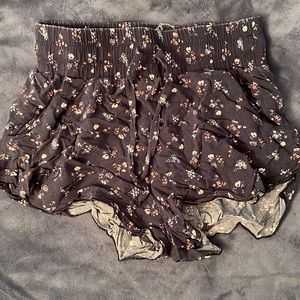 Flowy flower shorts